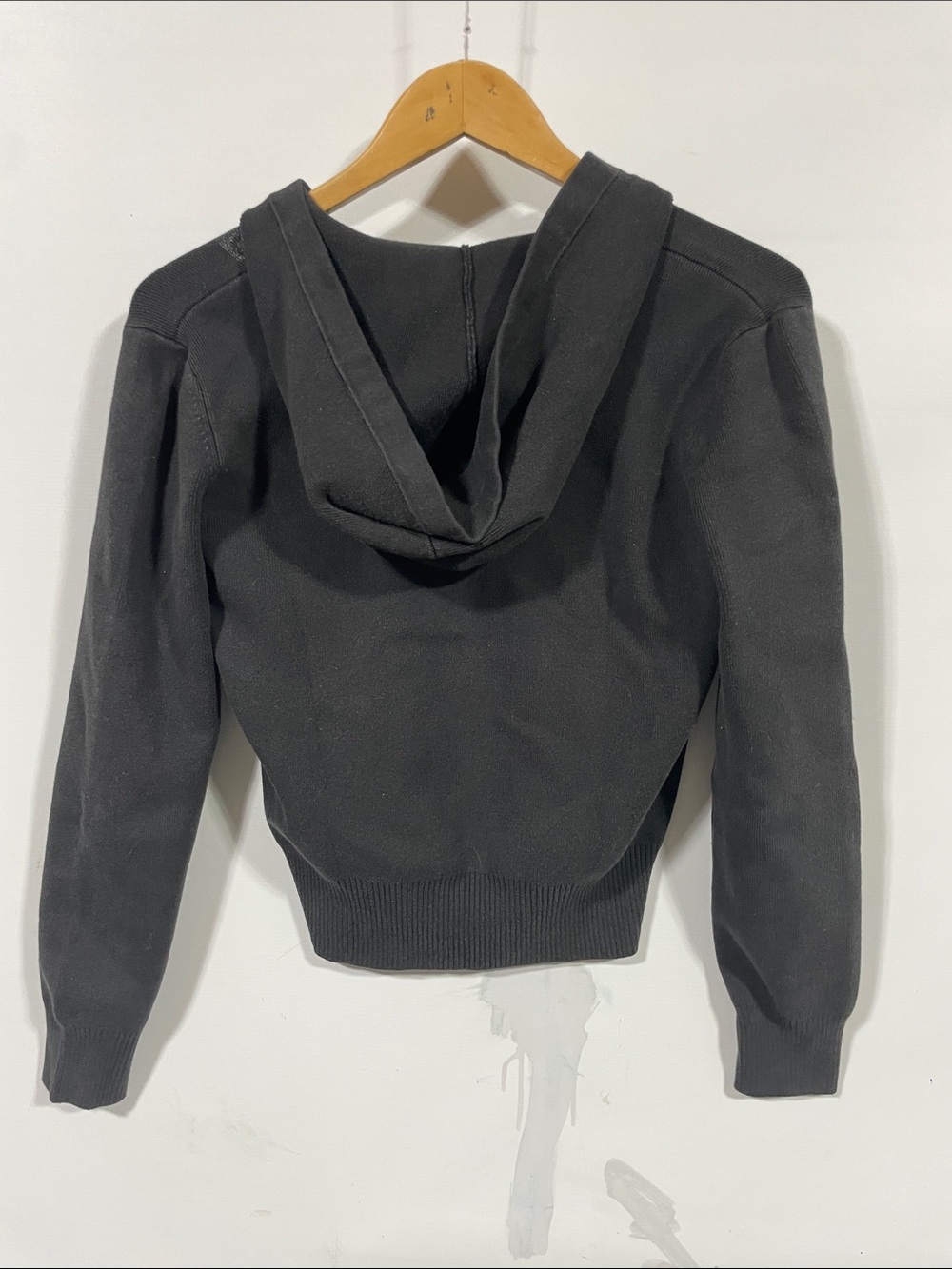 Vintage Y2K Puma Black Hooded Zip Sweater with Metallic Stripe - Picture 3 of 3
